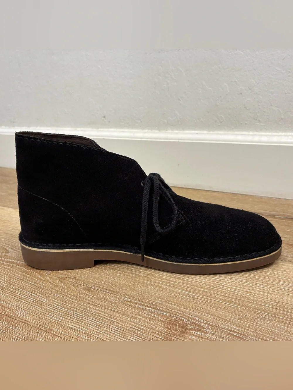 Clarks Bushacre 2 Desert Chukka Boots In Black Suede Men’s Size US 11 EU 44.5